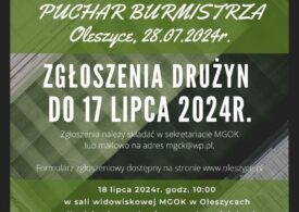 Zgłoszenia do Turnieju Piłki Nożnej o Puchar Burmistrza